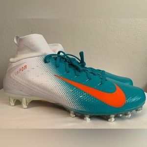 Nike Vapor Untouchable Pro 3 Sz 12.5 Football Cleat NEW Miami Dolphin AO3021-103